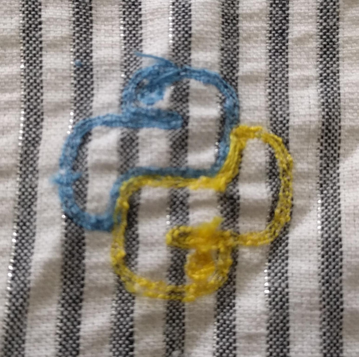 stitched out pattern