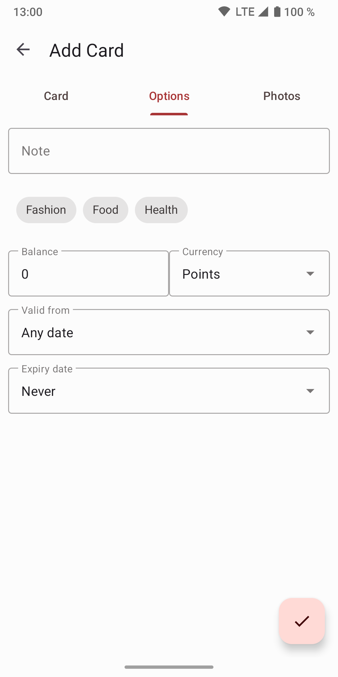 Screenshot 3 of Catima — opens full size