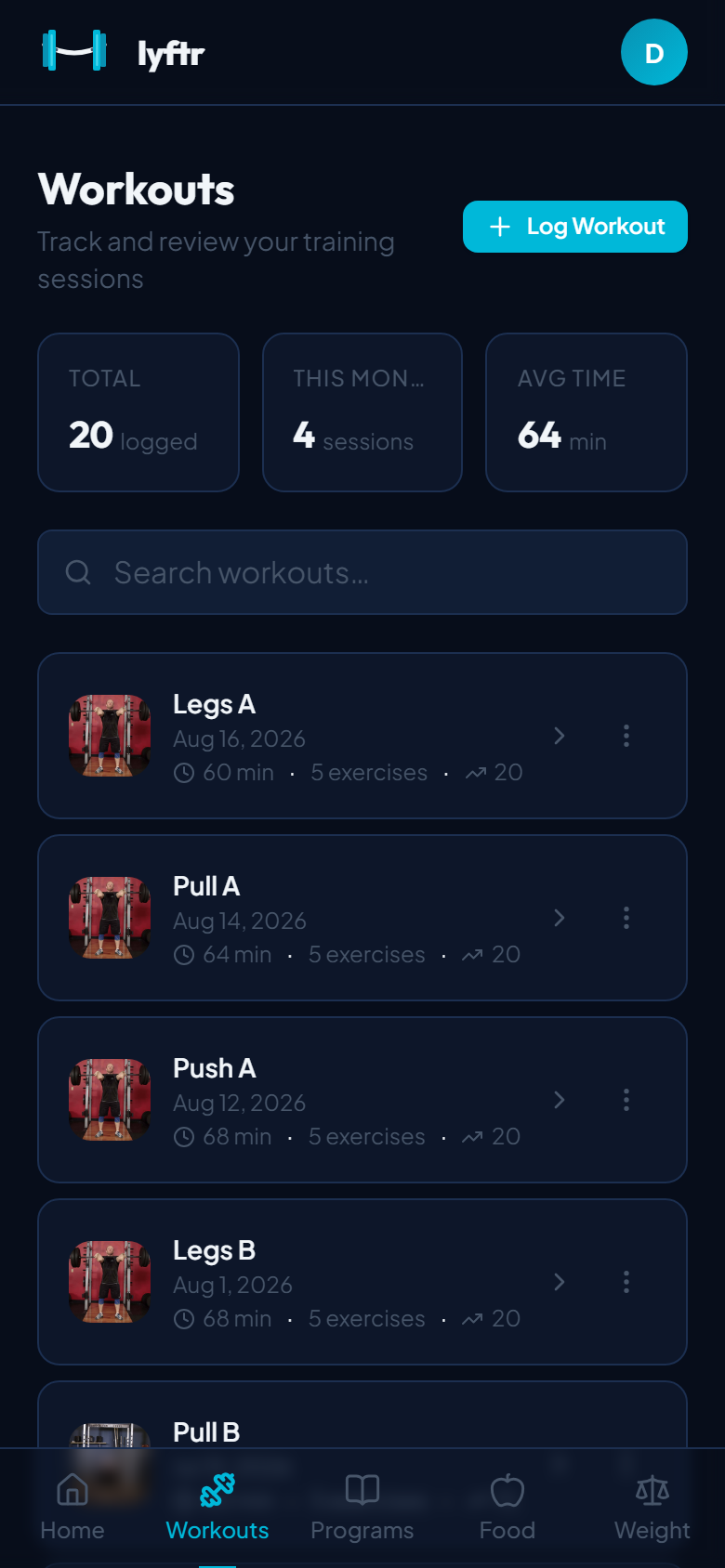 Workouts