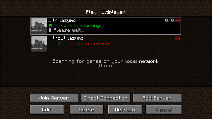 Starting server