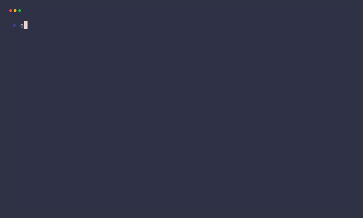 Quick Commitlint terminal demo