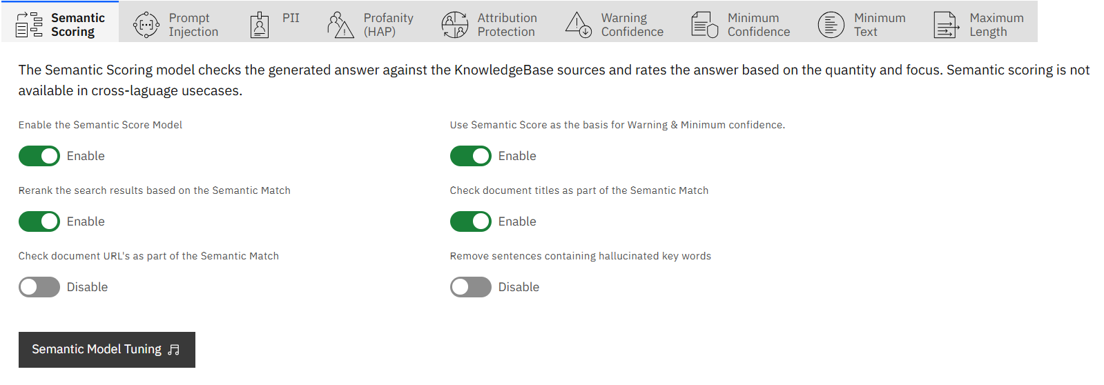 semantic score