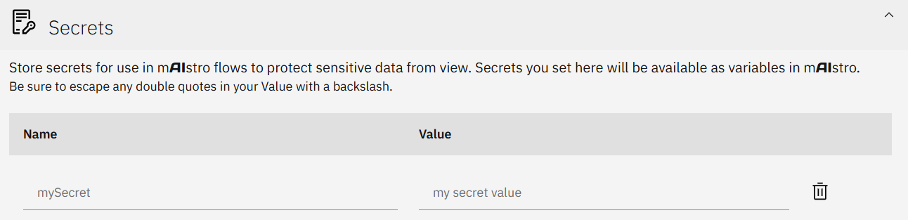 secrets