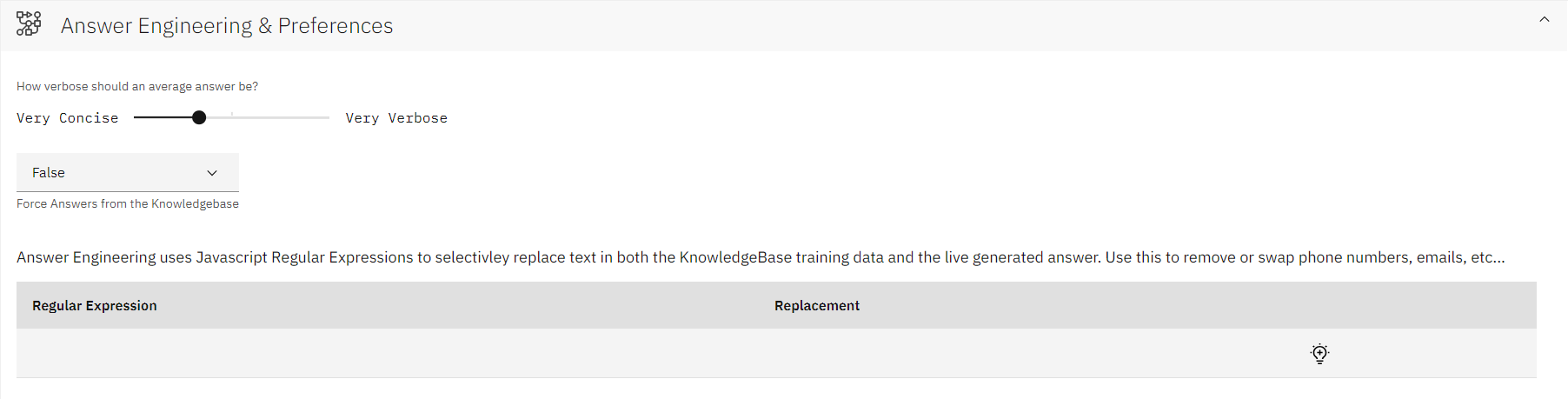 answer engineering preferences
