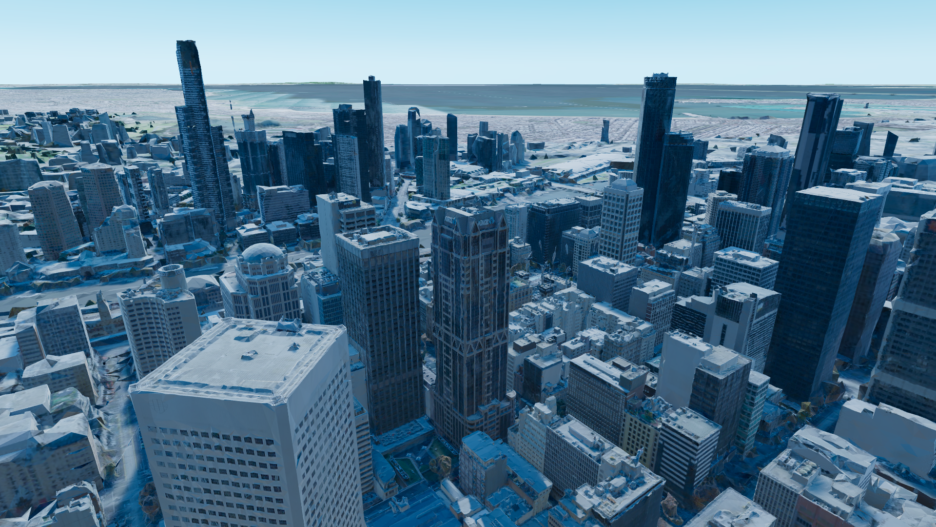 Photogrammetry of Melbourne, Australia visualized in O3DE using Cesium for O3DE.