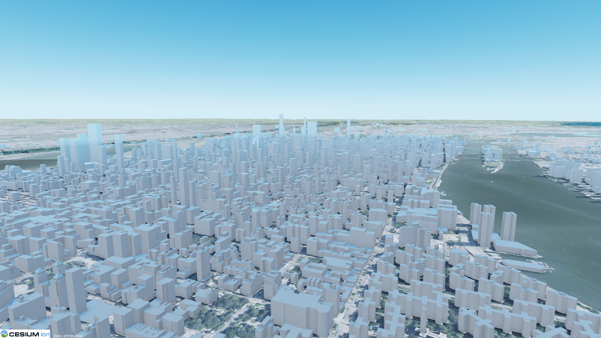 Cesium OSM Buildings visualized in O3DE using Cesium for O3DE.