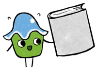 Ty mascot with book