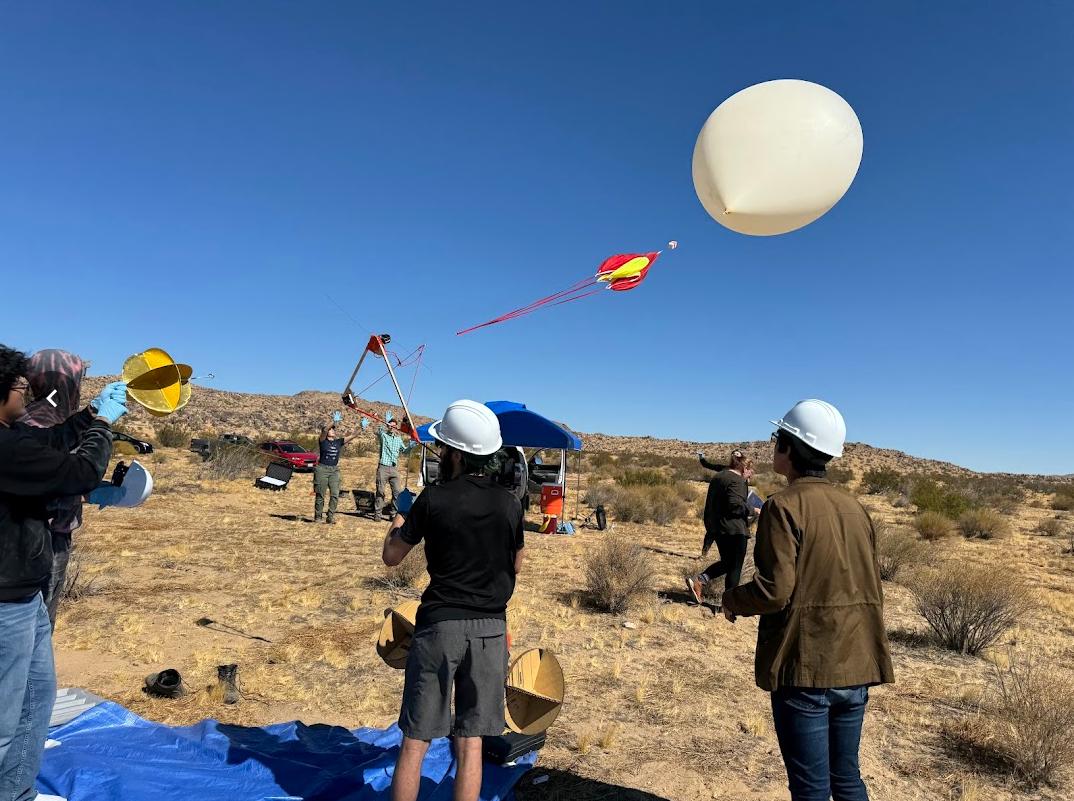 Weather balloon launch image.