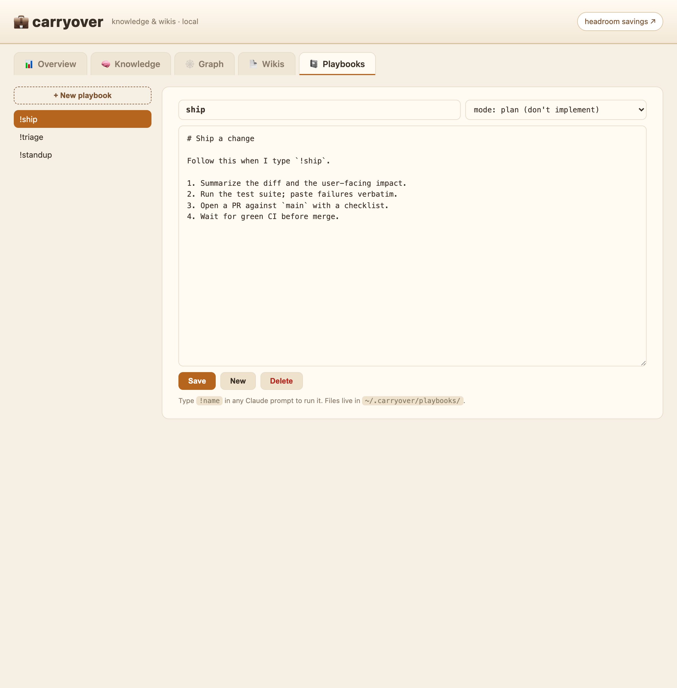 Playbooks