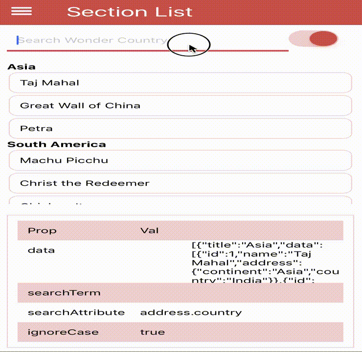 Section List