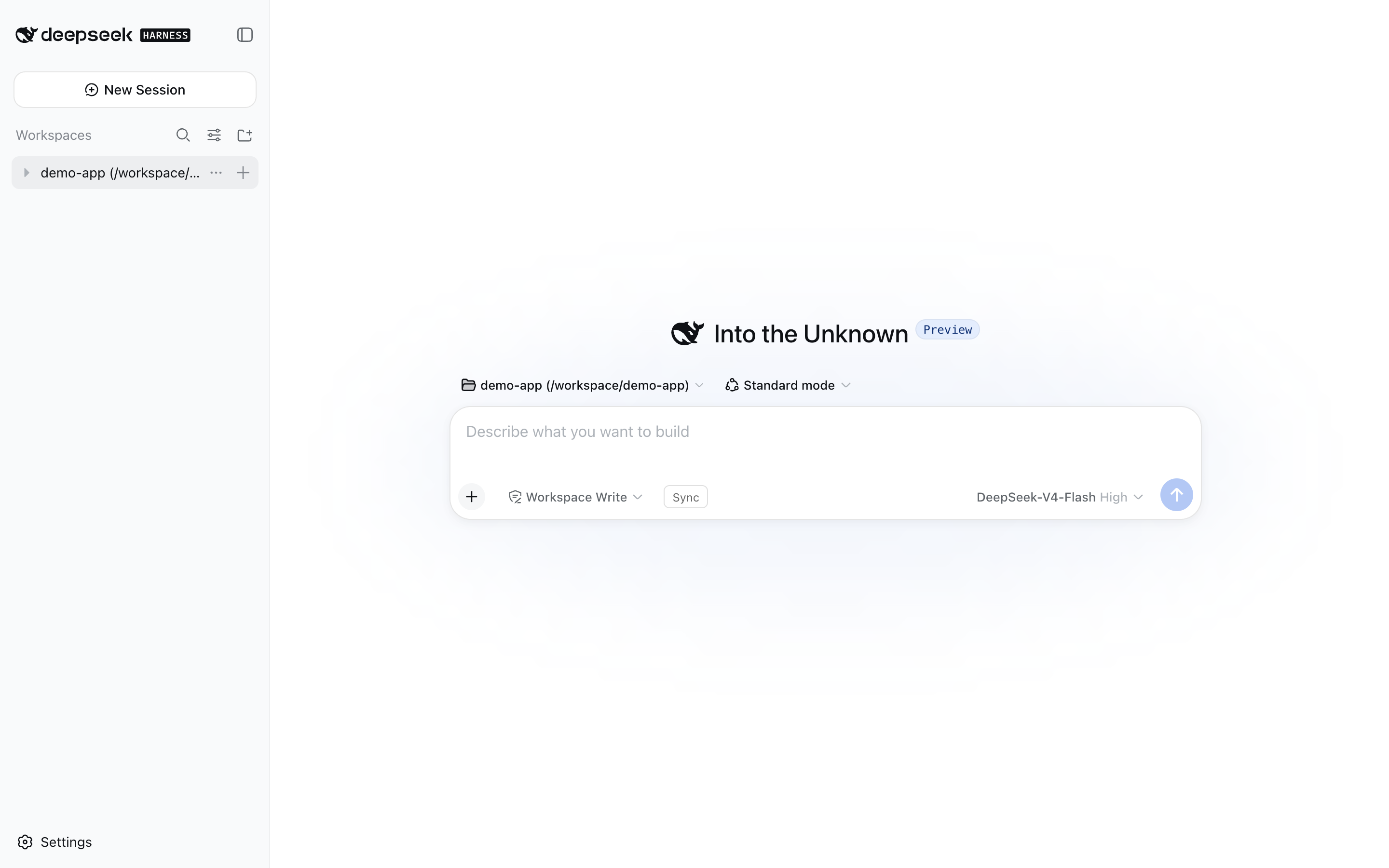 dsh web UI with the Sync button