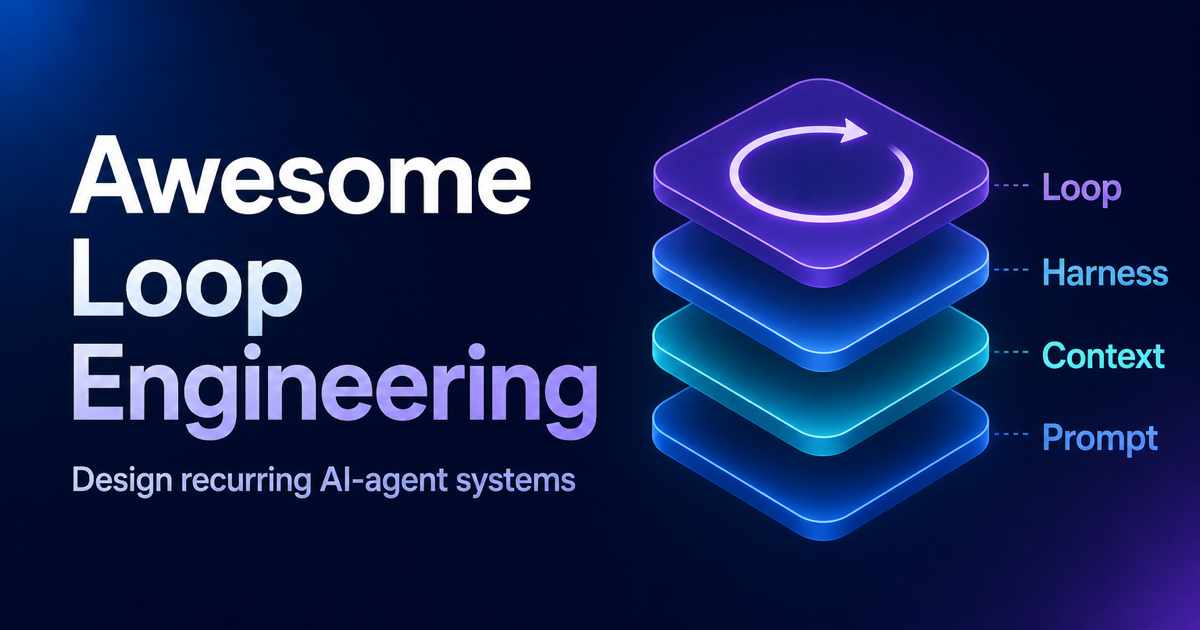 Awesome Loop Engineering: the Prompt, Context, Harness, and Loop layers