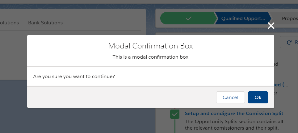 modal confirmation example