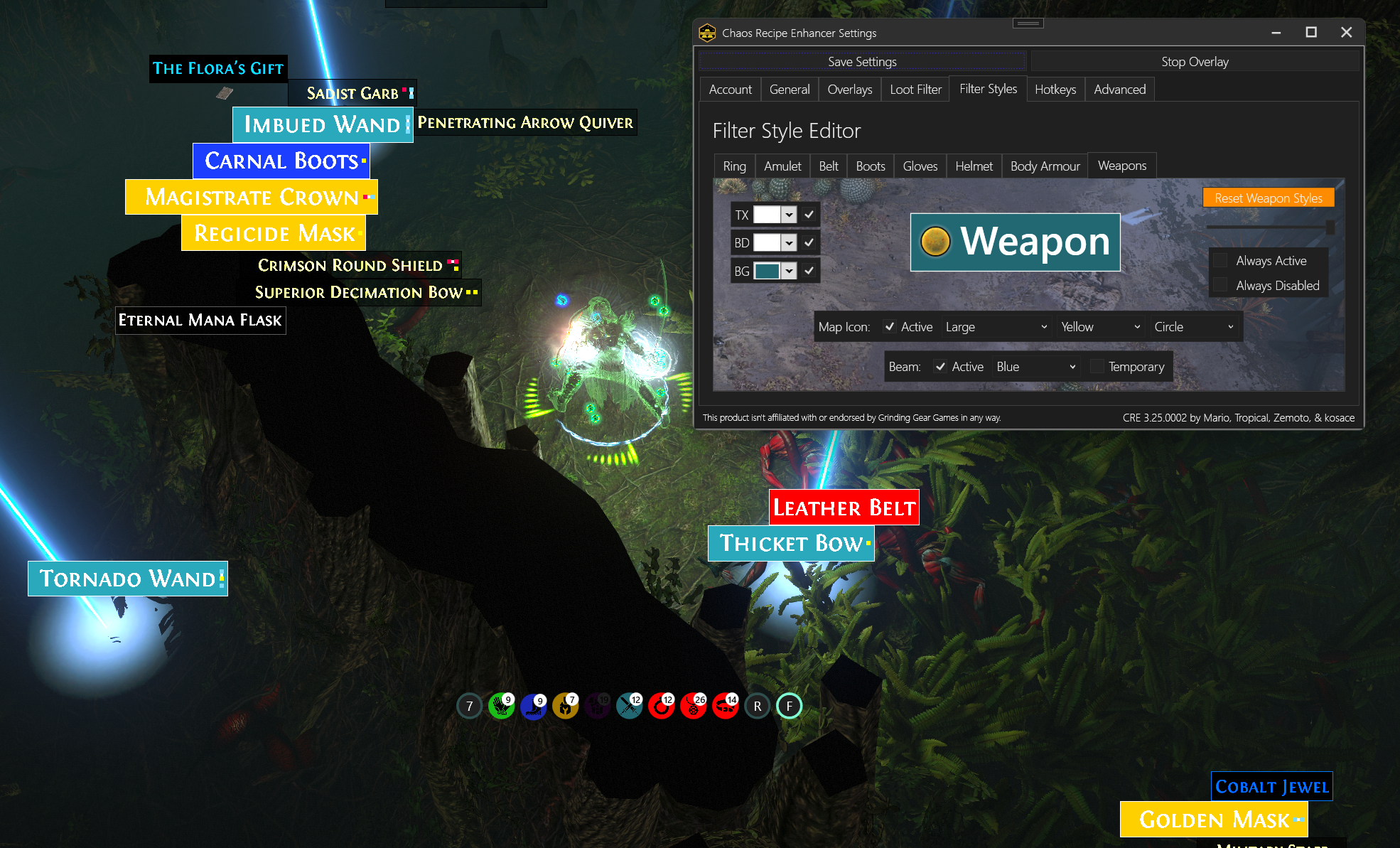 Set Tracker Overlay & Loot Filter Manipulation