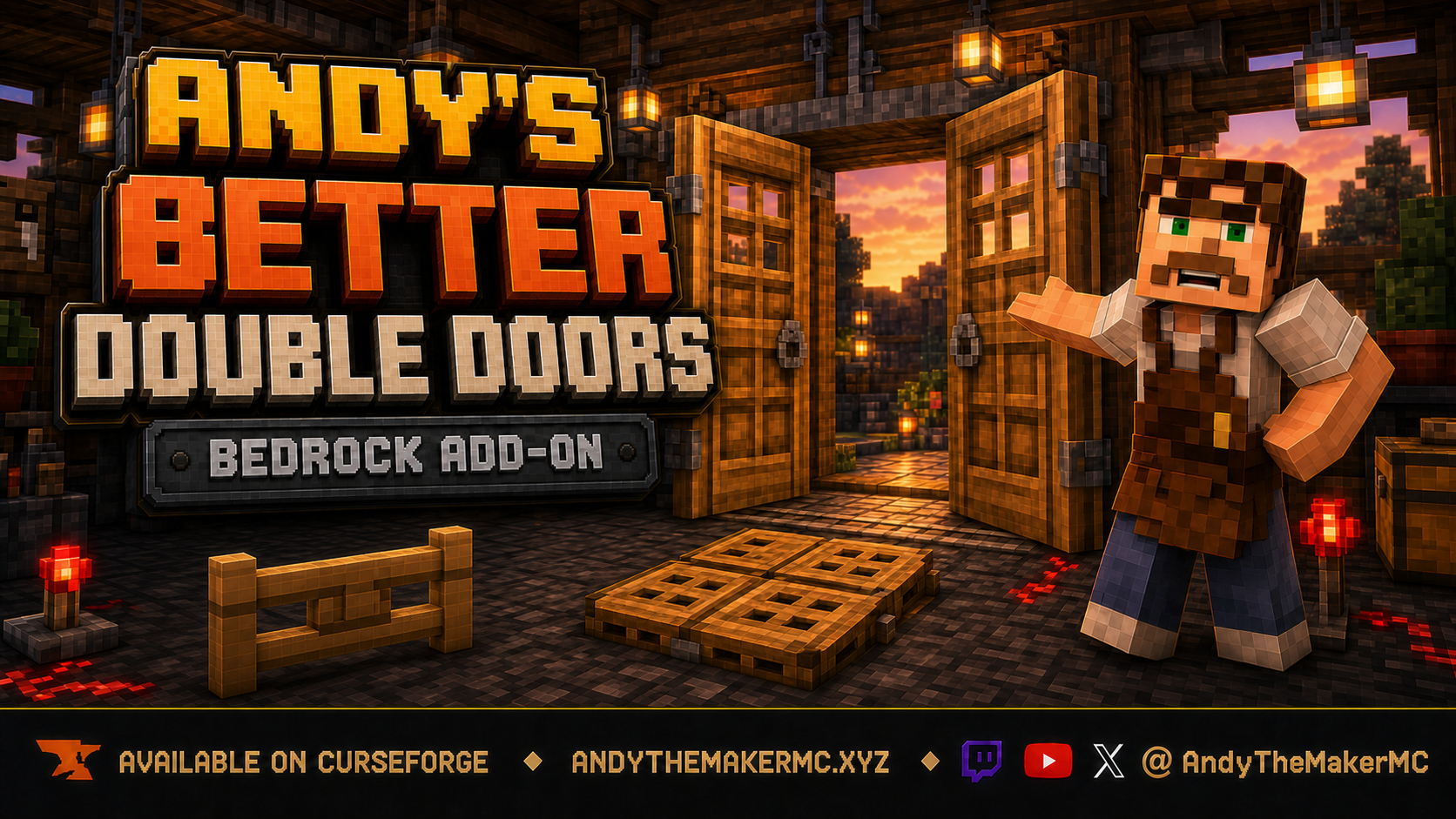 Andy's Better Double Doors hero