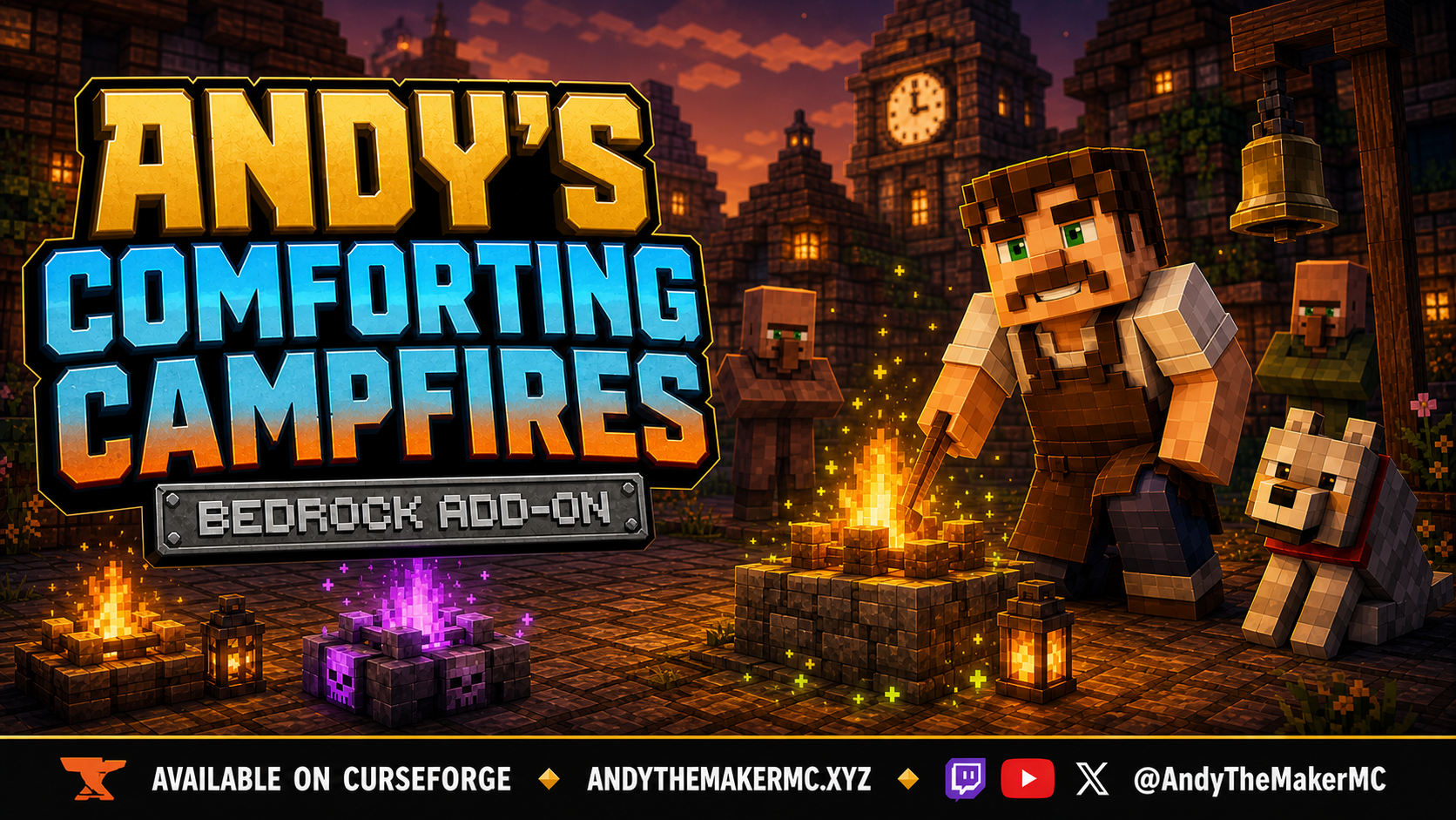 Andy's Comforting Campfires hero