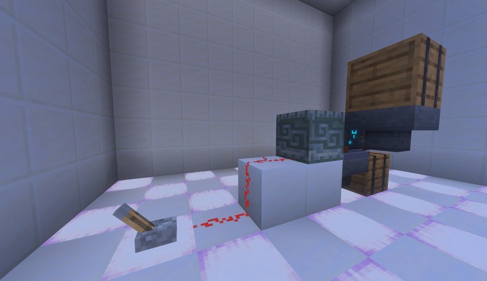A signal carried through a solid block into the table, the other arrangement that works