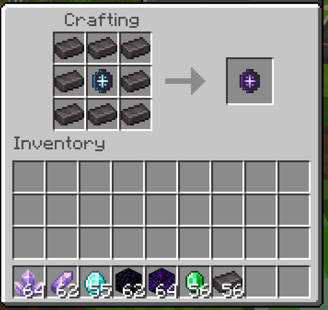 Crafting Table recipe for Soulbound Rune IV