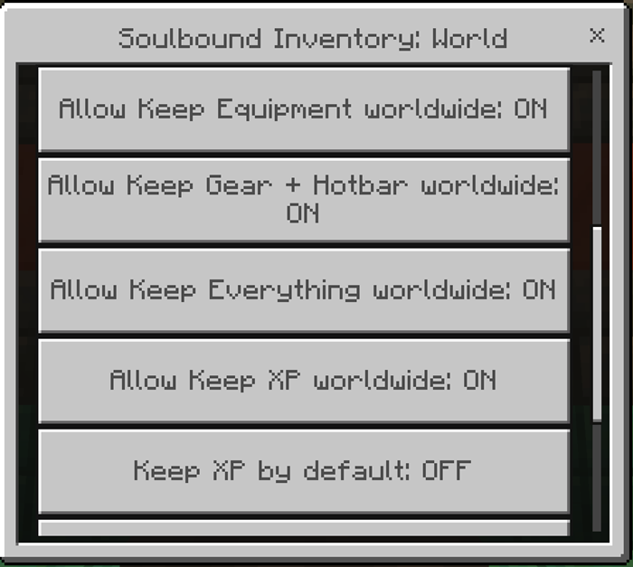 Worldwide mode and XP availability controls