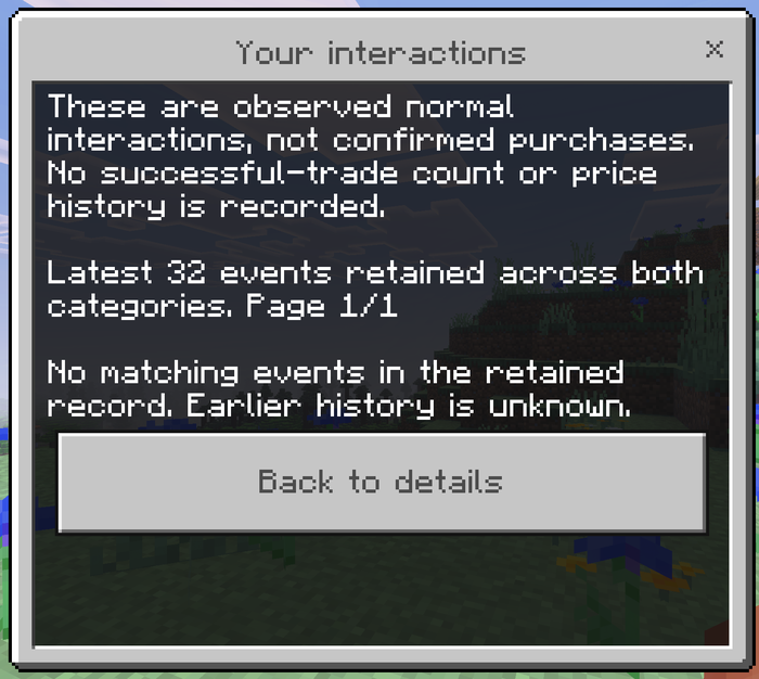 Recorded player interactions with their limits explained