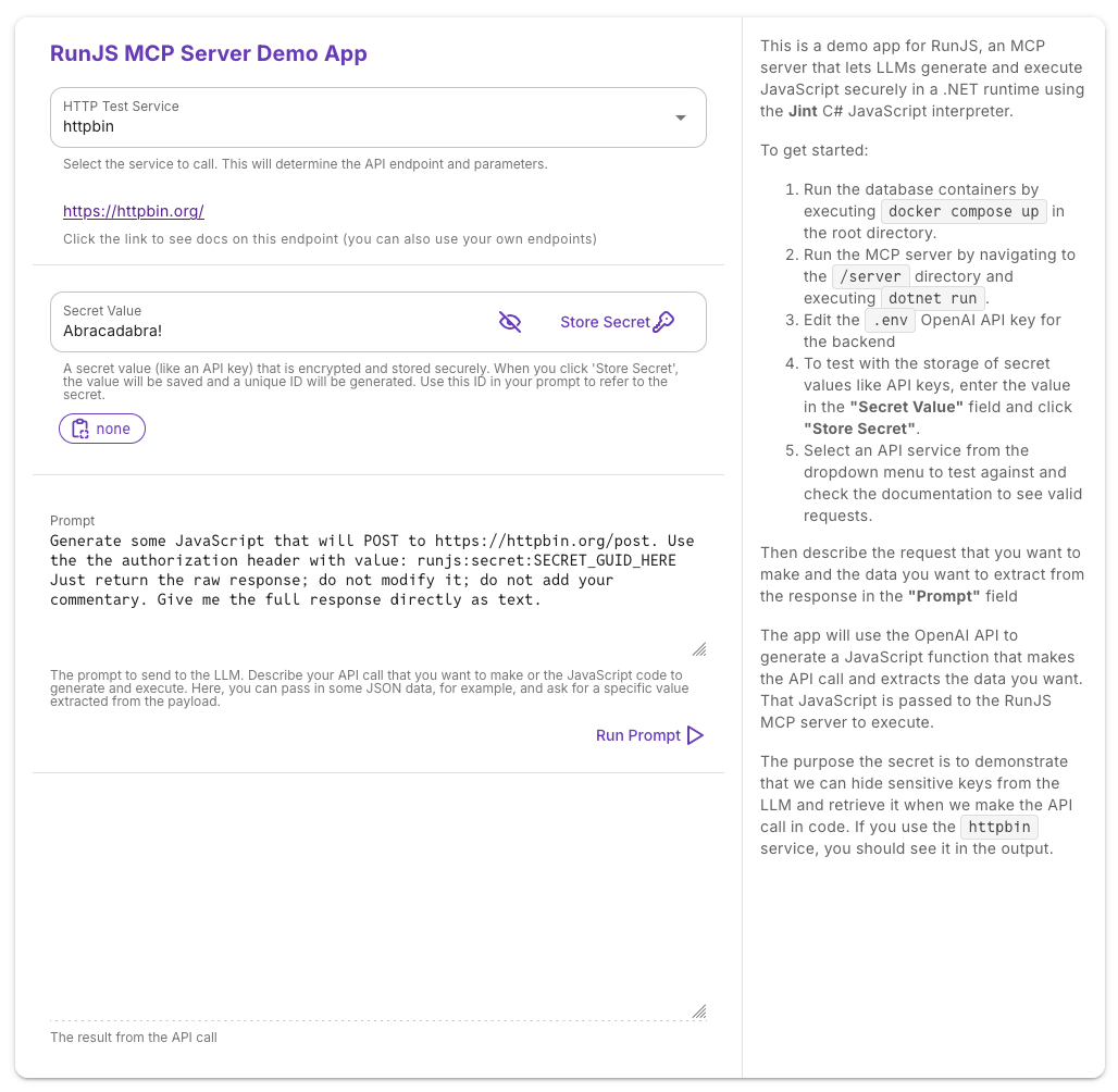 RunJS Nuxt web app