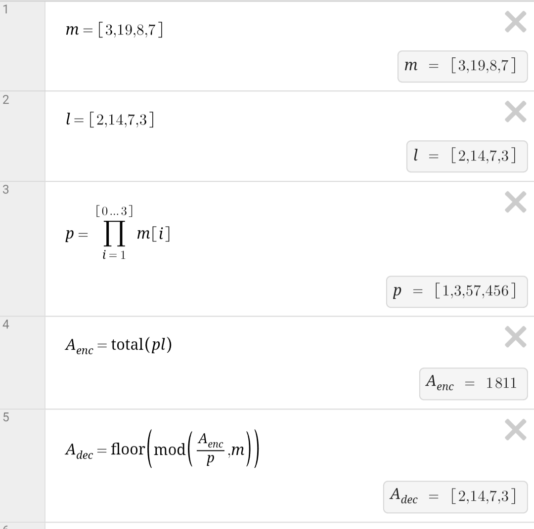 Ronwnor's implementation of the algorithm