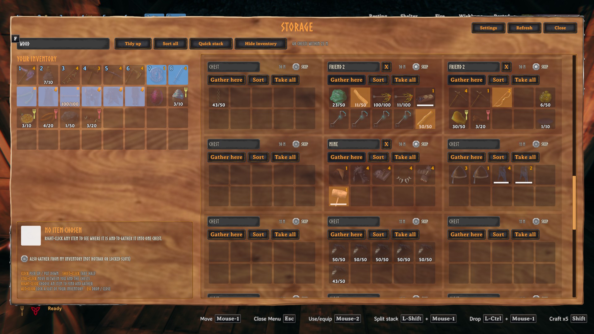 Find item highlights every match in every chest