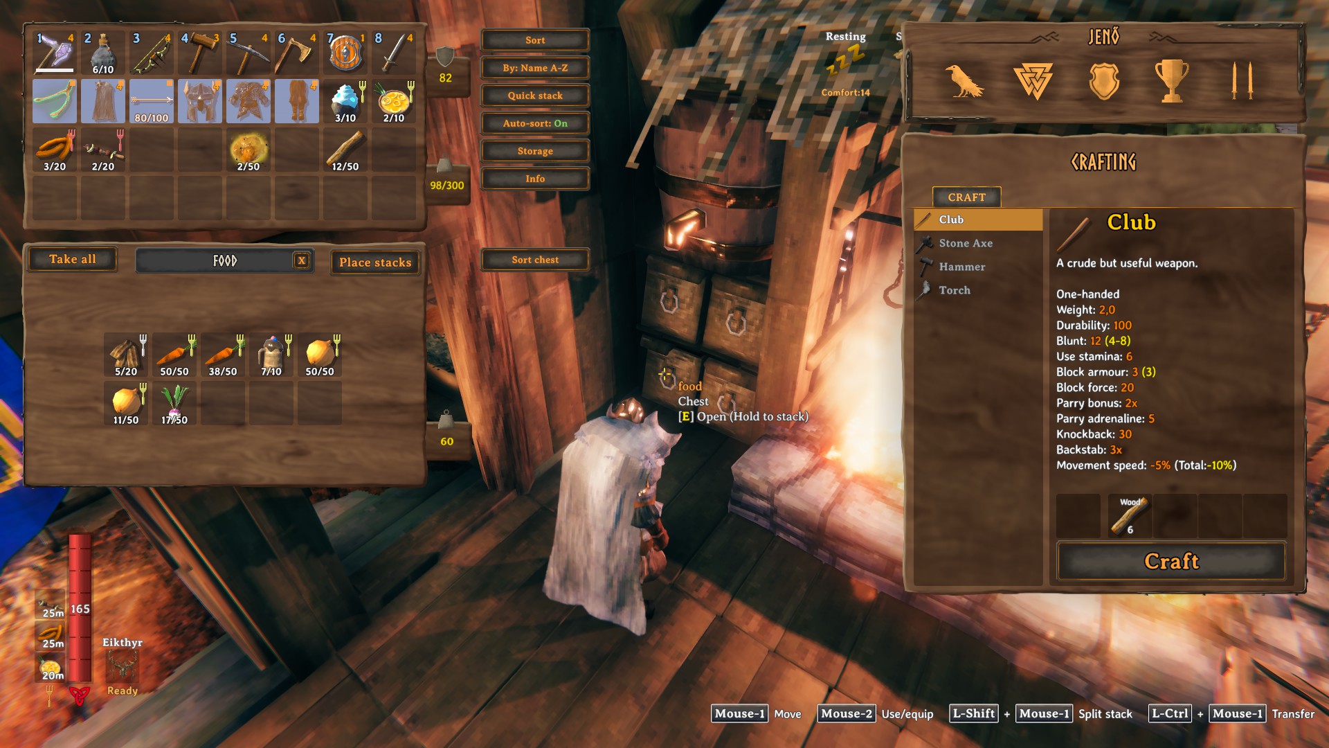 The buttons next to your inventory, and naming a chest in the normal chest window