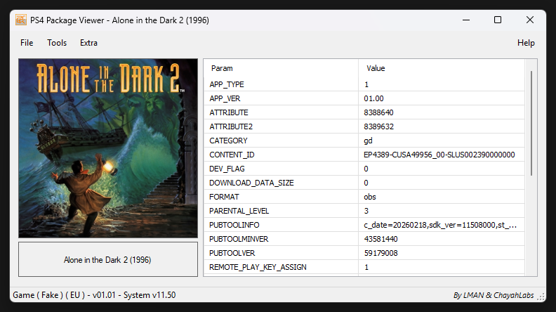 PS4PKGViewer v1.6.6 screenshot