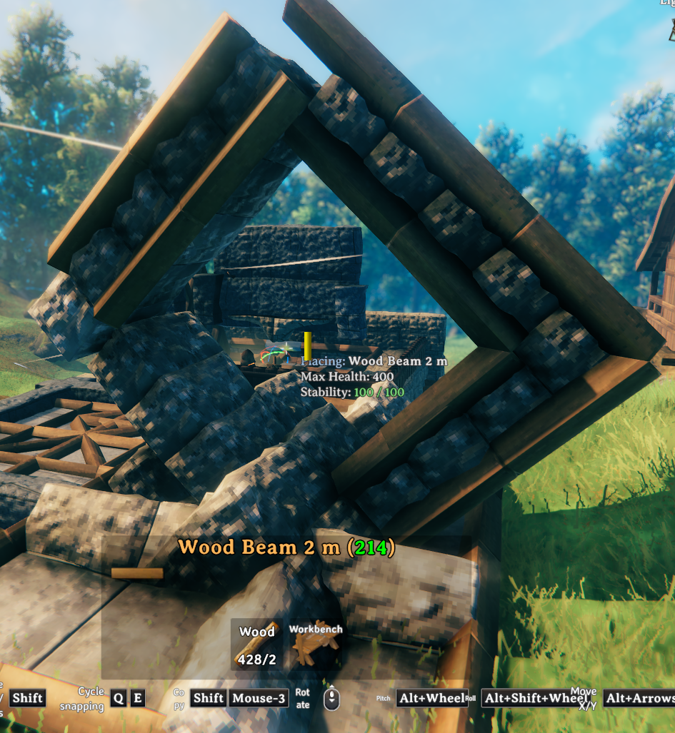 Advanced angled construction
