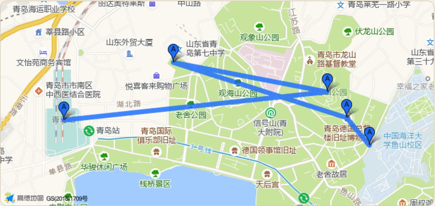 高德路线地图