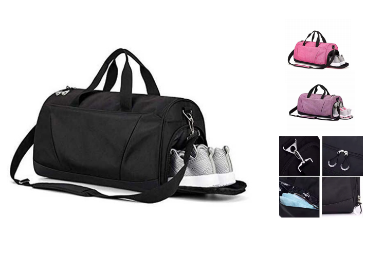 Duffel Bag with Separate Shoe Compartment