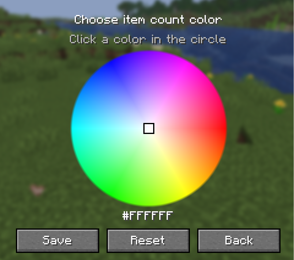 Item count color picker