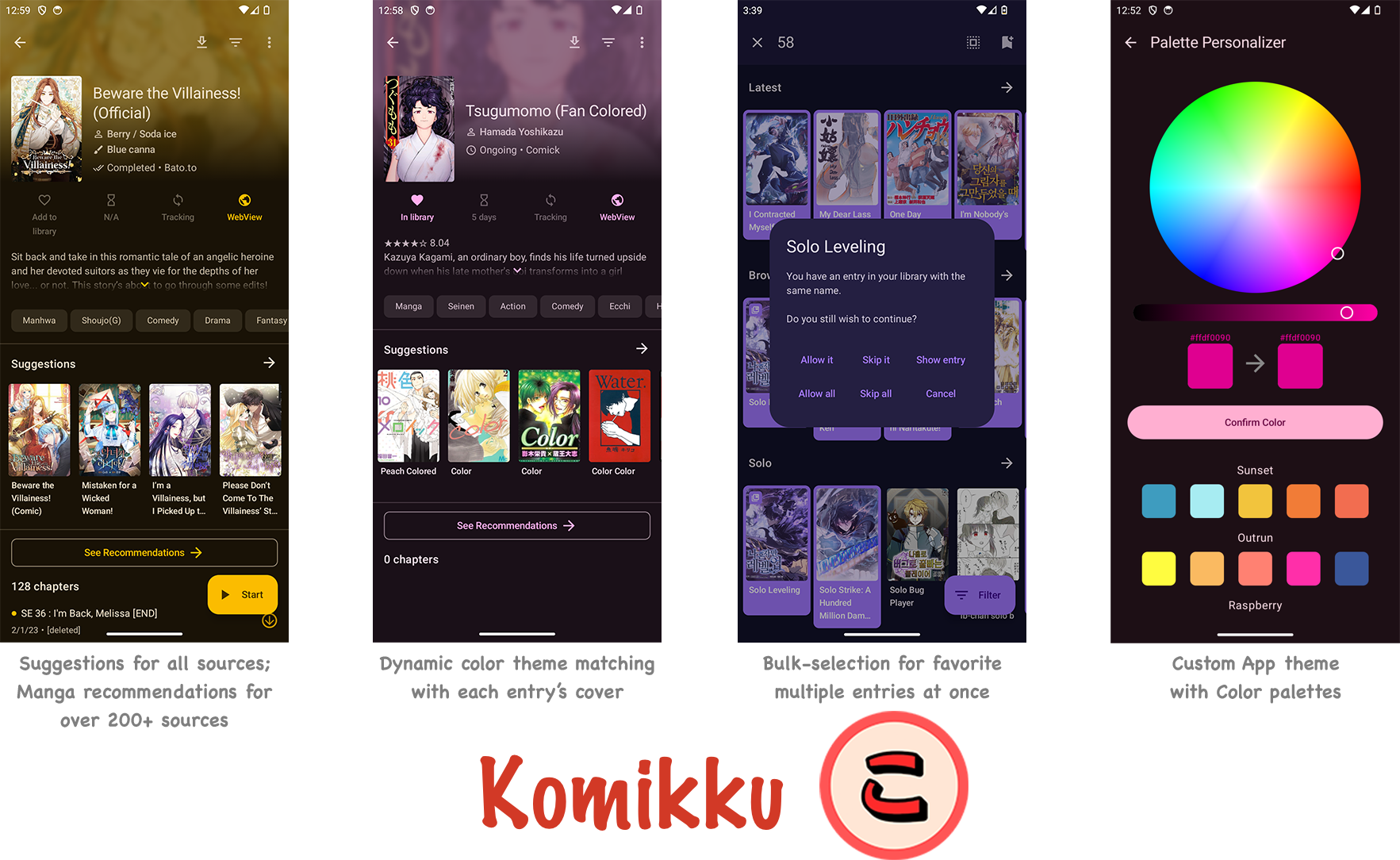 komikku Screenshots