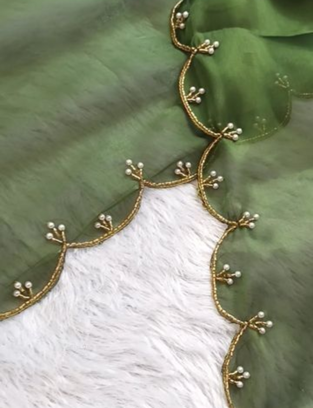 Pearl and Aari Dupatta