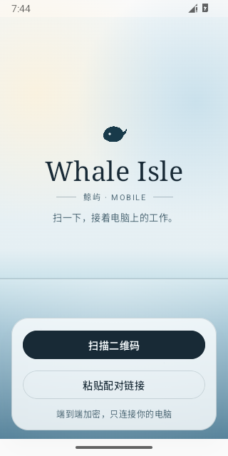 Whale Isle 0.3.10 Android 连接页