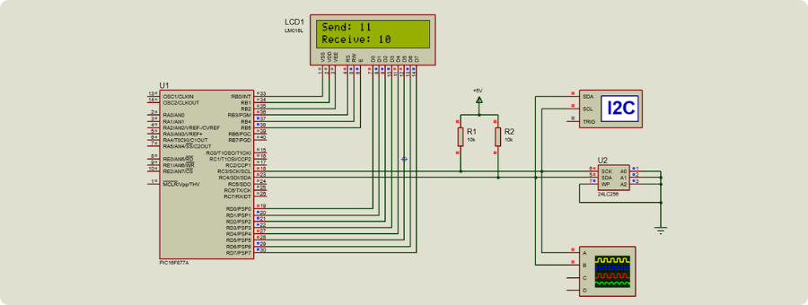 Proteus Setup with LCD