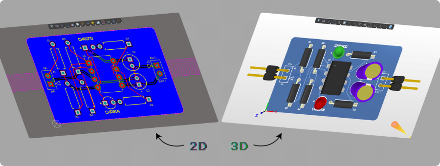 PCB 2D-3D View