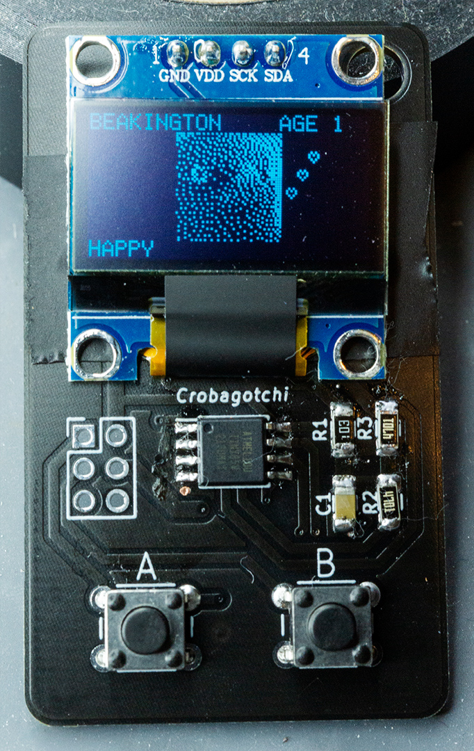 Crobagotchi, from the project README