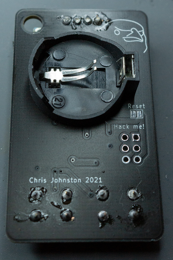 Image of the battery holder on the back.