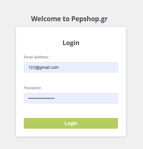 Login Page