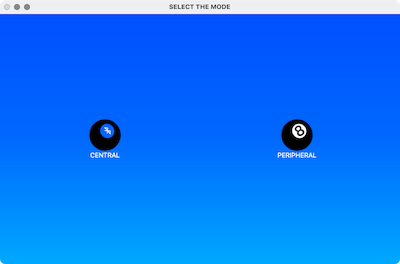 Mode Selection Screen for Mac