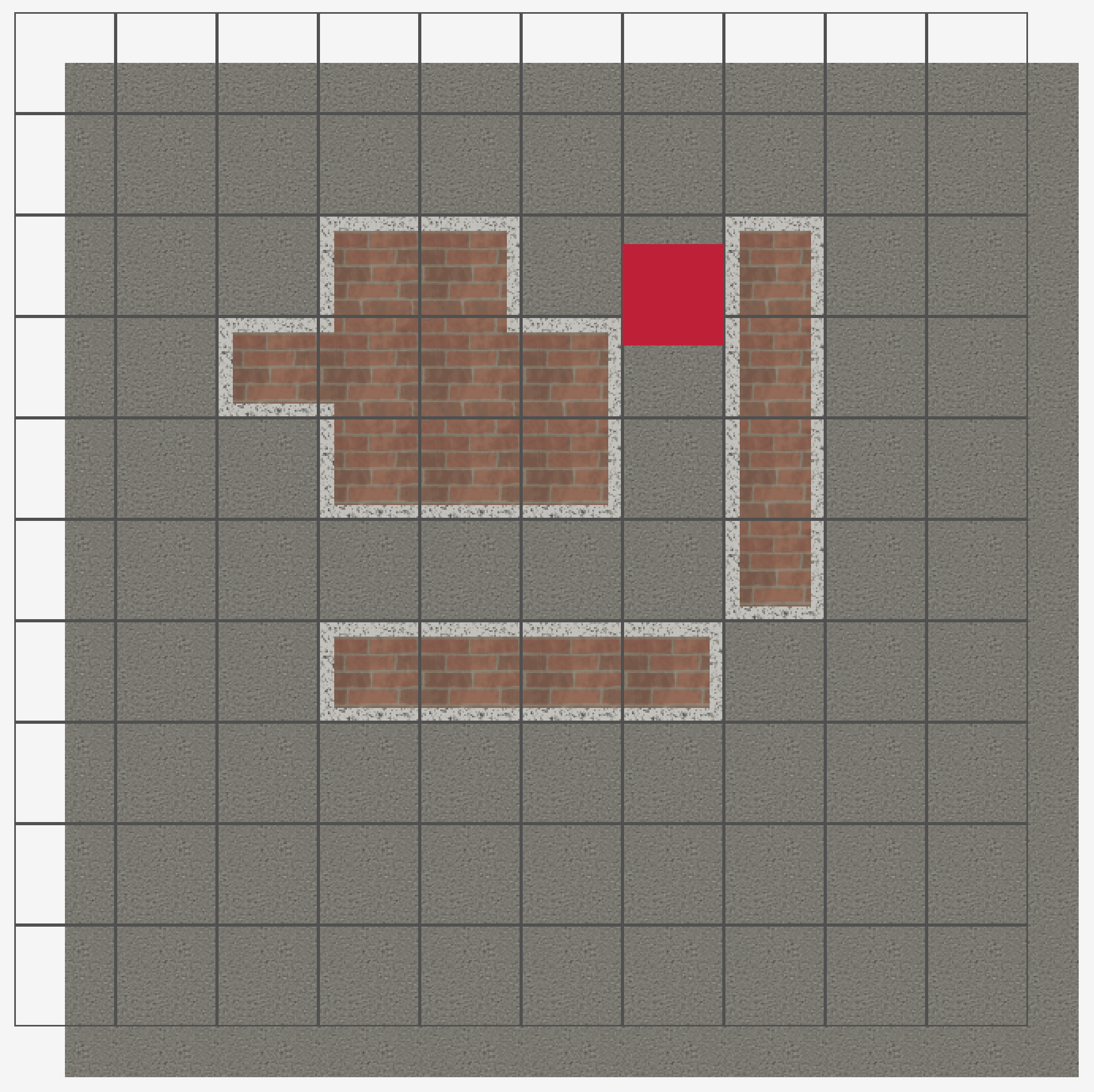 Screenshot of the path made with JPS