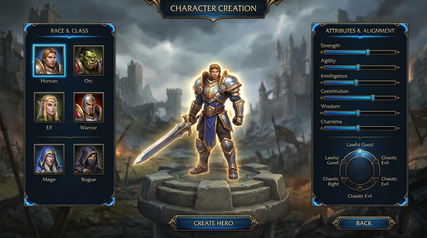 Character creation