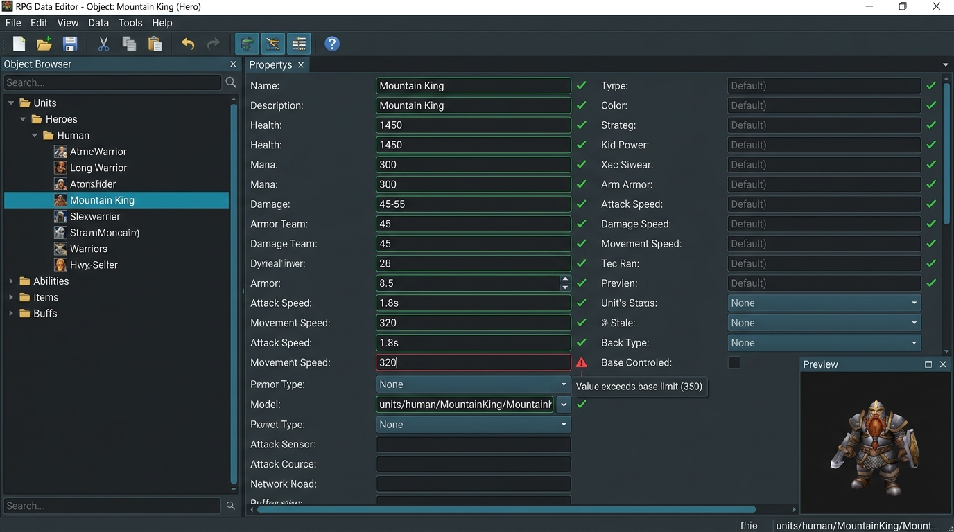 Object editor