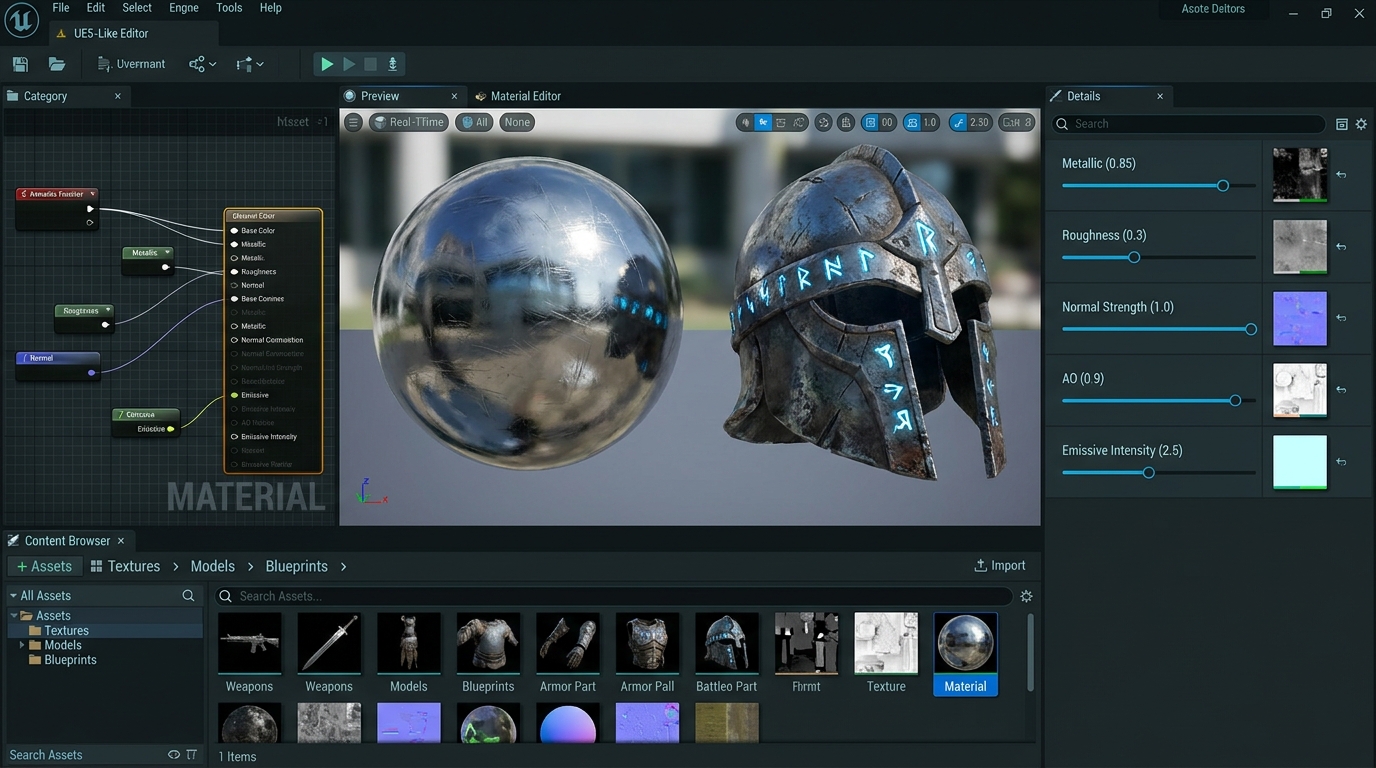Material & asset editor