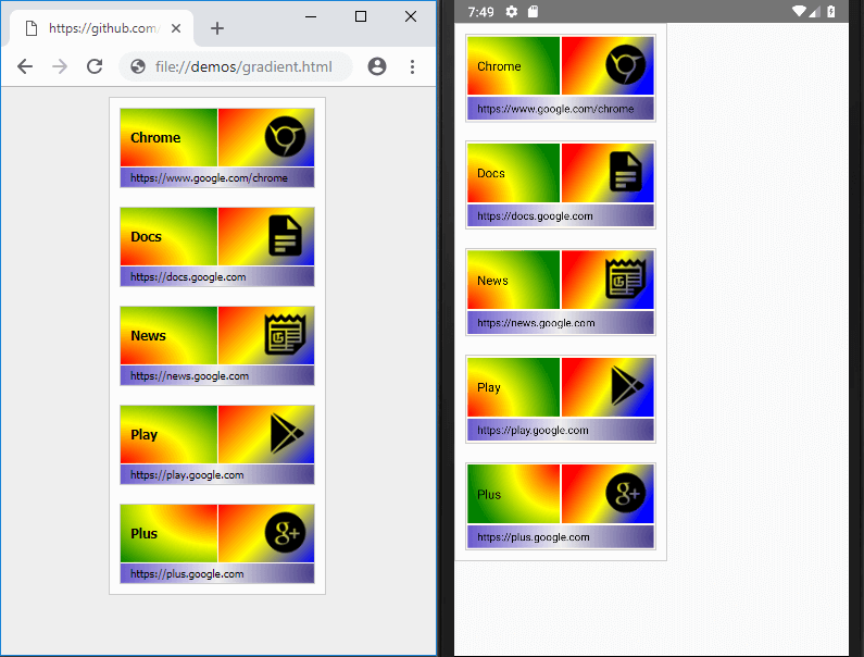 gradient: linear | radial