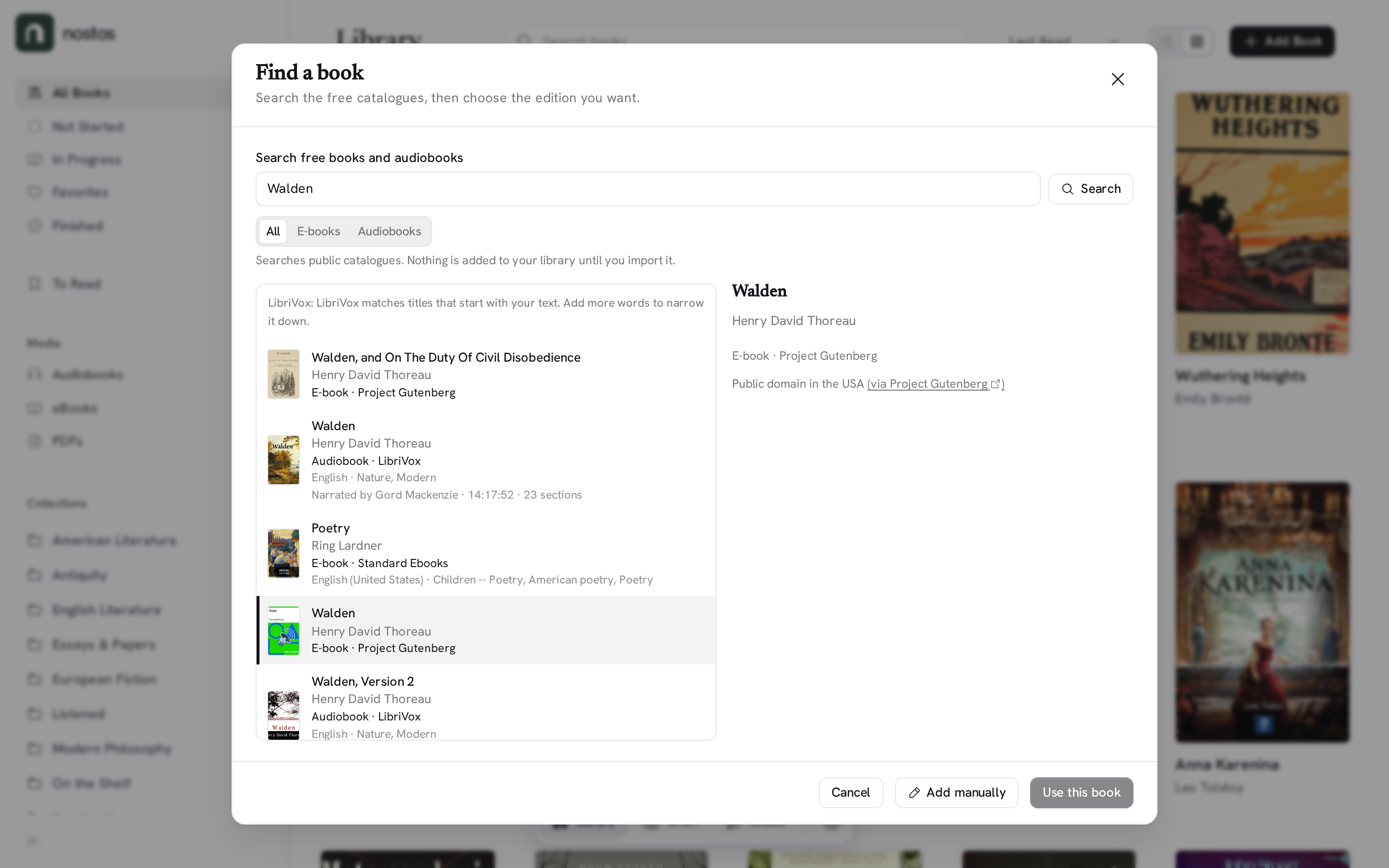 Add Book Modal