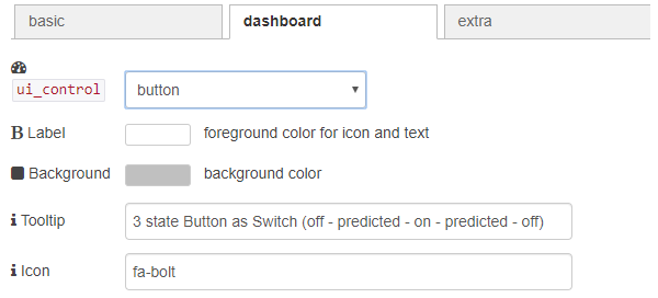 dashboard button